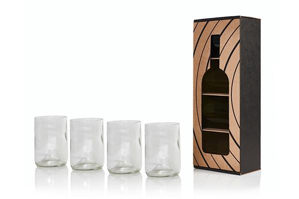 4 Rebottled glazen Doorschijnend Glazen Webshop